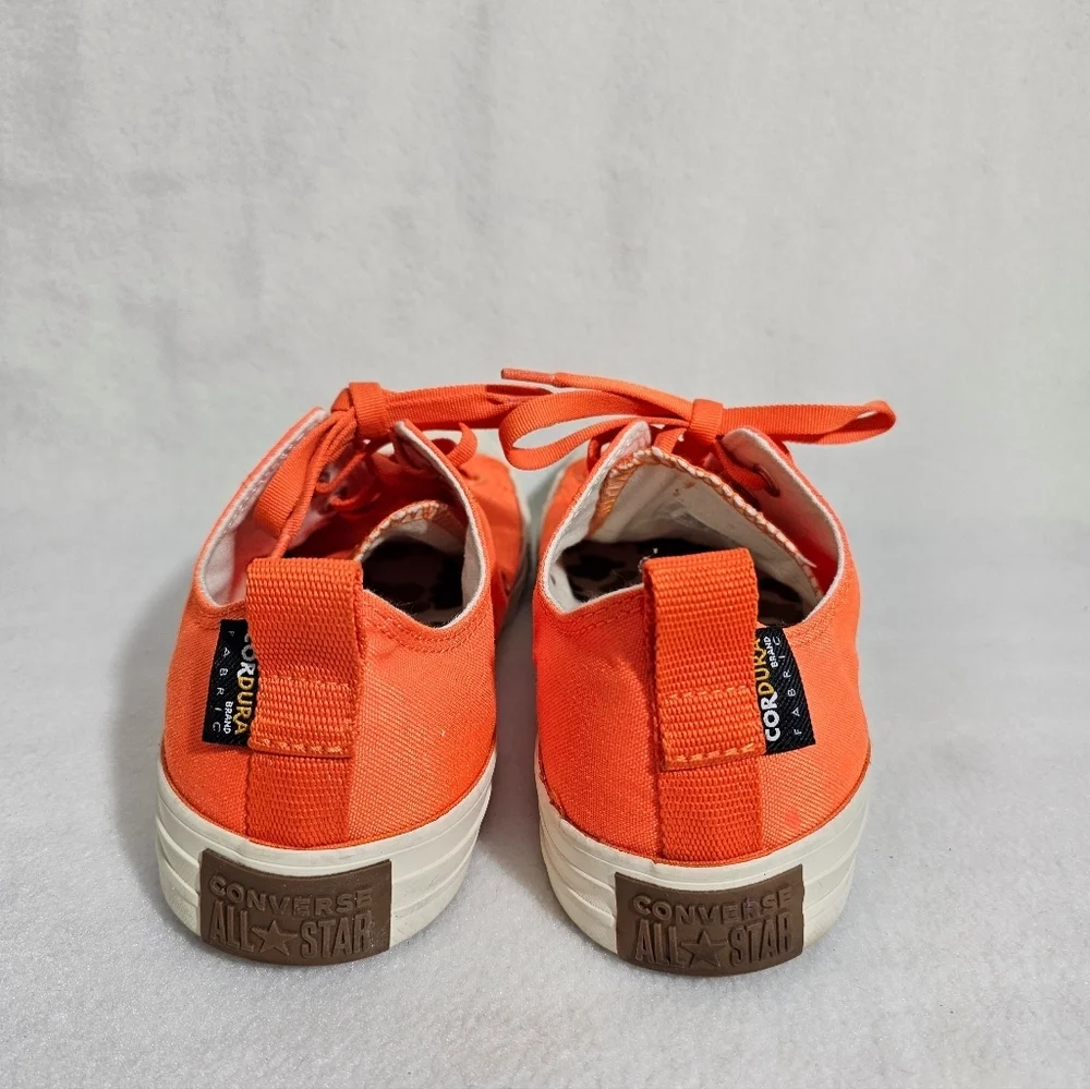 Converse Orange Cordura Low Rise Sneakers